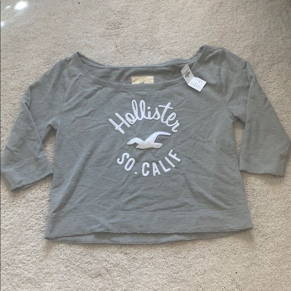 Hollister cropped sweatshirt